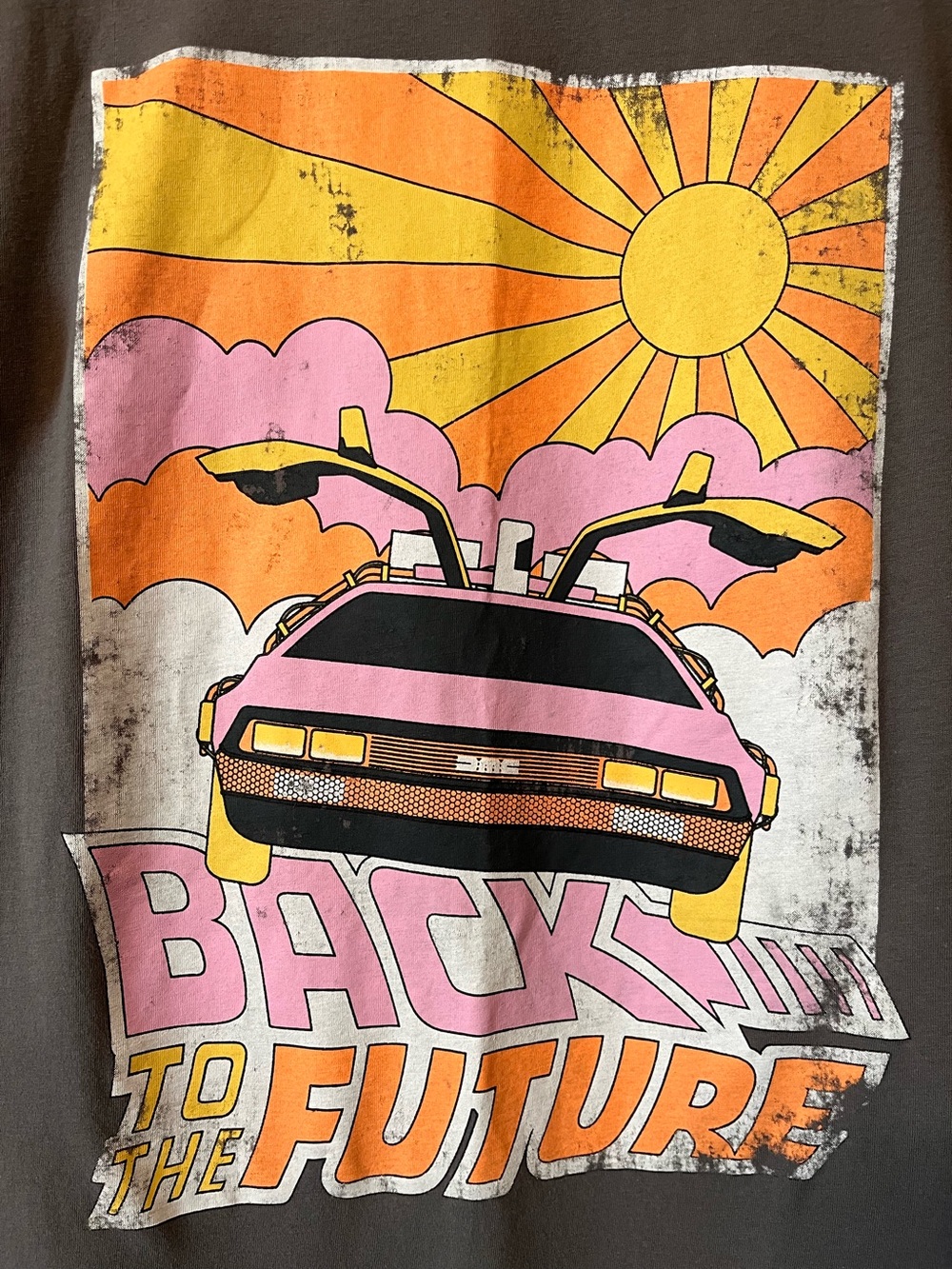 Back To The Future graphic t-shirt including the famous DeLorean!
